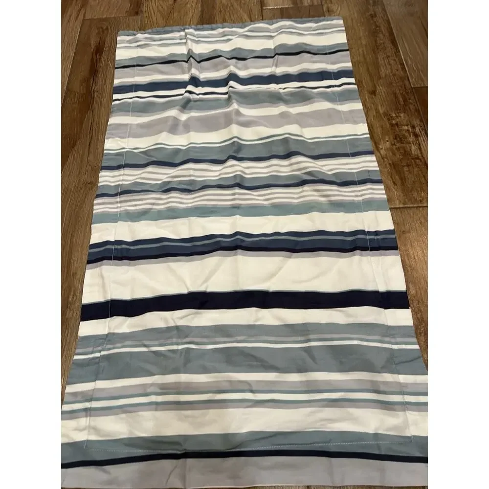 Pottery Barn Chandler Stripe King duvet Cover Set Organic Beach coastal *Read